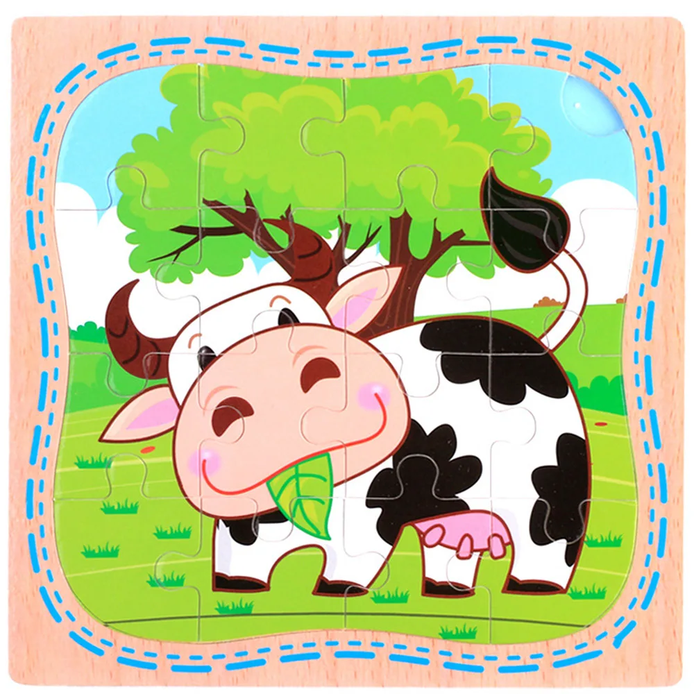 16 шт. деревянные игрушки пазлы для мальчиков|Пазлы| |