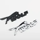 1 шт. волк логотип Стикеры для багажник автомобиля тела хромированный металлический значок-эмблема наклейки на авто Запчасти внешней отделки
