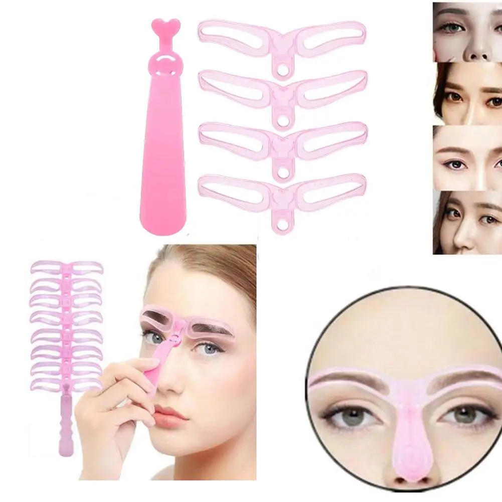 

Eyebrow Stickers Hand-held Thrush Card Stereo Eyebrow Card For Beginners Thrush Eyebrow Trimming Aid Makeup Tool