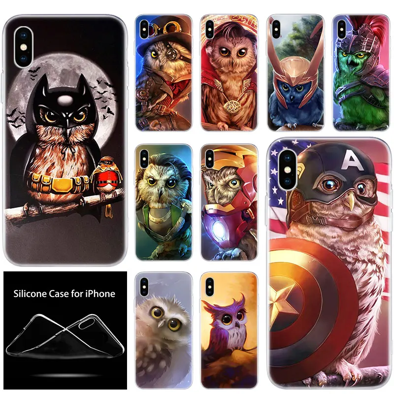 Роскошный мягкий силиконовый чехол для телефона забавная Ночная Сова Apple iPhone 11 Pro
