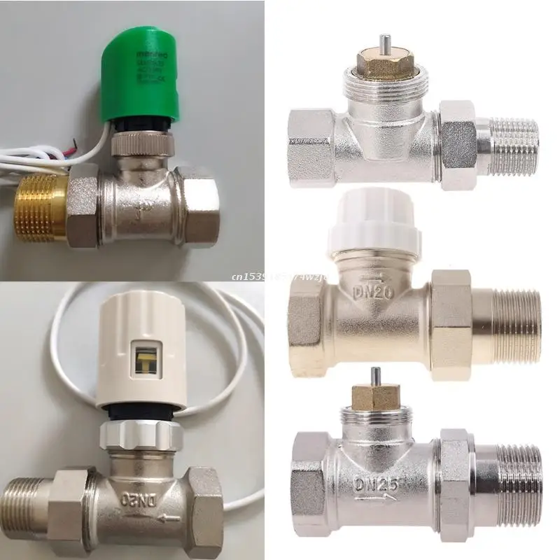 DN15 DN20 DN25 водяной клапан электрический привод TRV HVAC тепловой привод-клапан