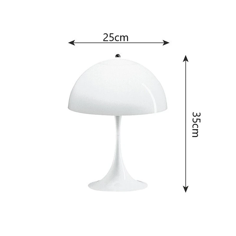 

Panthella Mini LED Table Lamp Mushroom simple creative art deco table lamp living room bedroom guest room led nightstand lamp