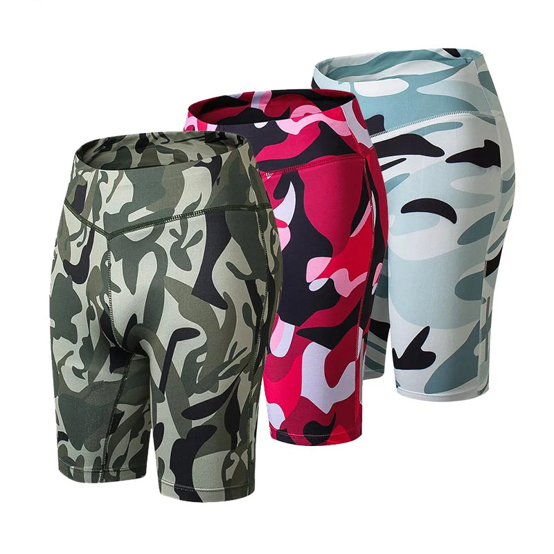 Женские шорты для фитнеса и йоги Fanceey из спандекса бега светоотражающие