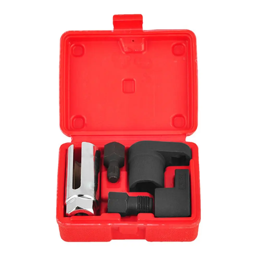 

5pcs Oxygen Sensor Socket Wrench Thread Chaser Tool Kit Fit For All Auto O2 Socket Removal Installation Install Offset Vacuum