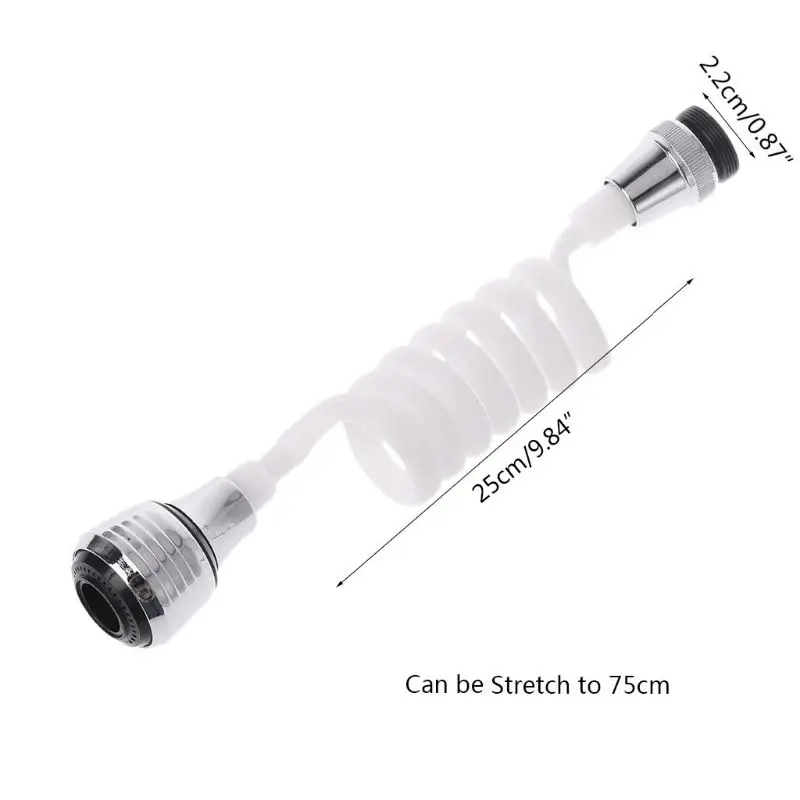 Extendable Retractable Tube Extension Shower Faucet Water Saving Filter Bubbler Spout Kitchen Tool | Обустройство дома