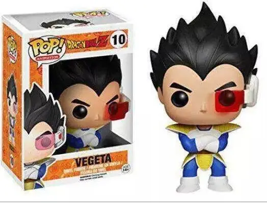 Поп 10 см японская анимация Dragon Ball Z POP Super Saiyan Bule Goku VEGETA красная фигурка для волос