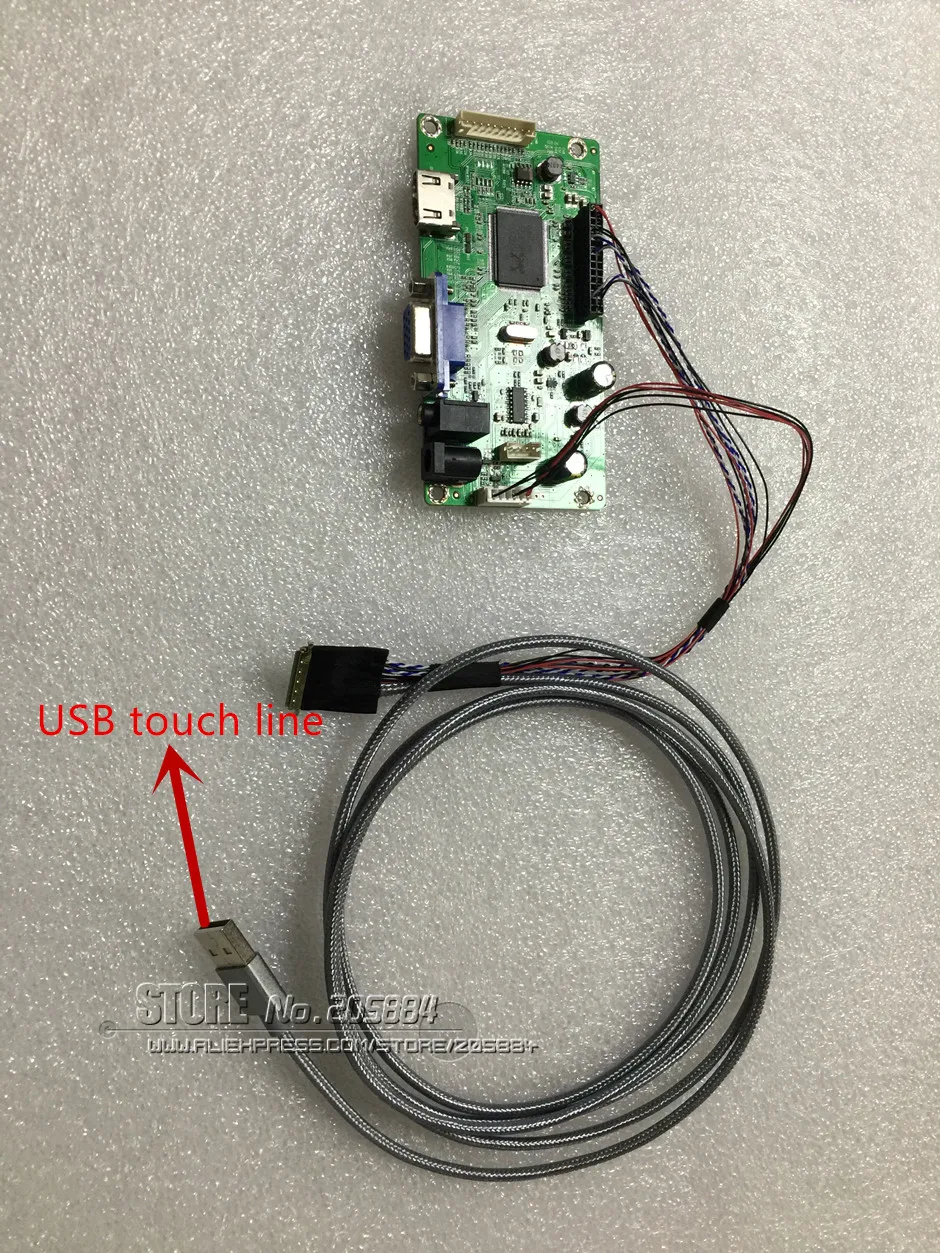 Комплект емкостного сенсорного ЖК-дисплея 14/15 6 дюймов IPS 2mini HDMI ЖК-модуль для
