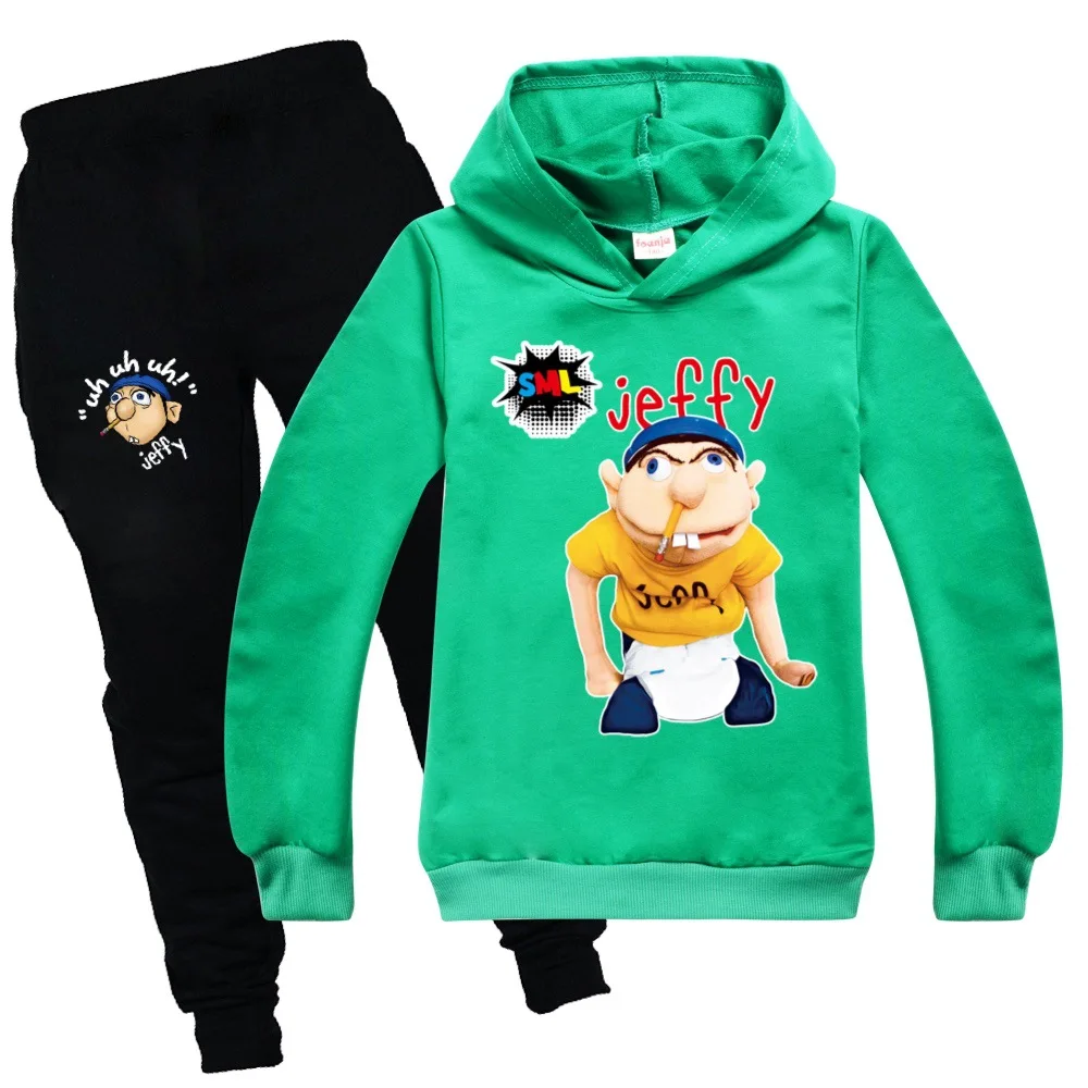 Весенне-Осенняя детская Jeffy одежда комплект из 2 предметов детский спортивный