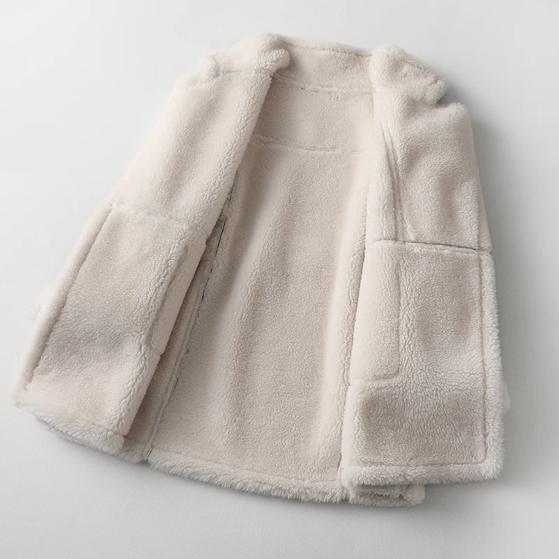 Женское пальто из искусственной кожи длинное 100% шерсти на осень и зиму 2020 |