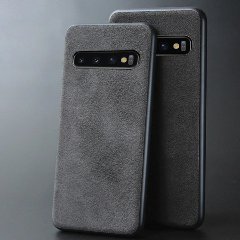 Замшевый кожаный чехол для телефона Samsung S7 S8 S9 S10 Plus Note 8 9 10 plus A10 A20 A30 A50 A70 A5 A7 J5 J7 2017 J6