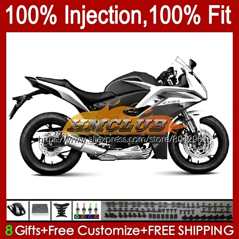 

Инъекция OEM для HONDA CBR 600 F 600F CBR600 F4i 27No.75 CBR600F 11 12 13 14 CBR600F4i 2011 2012 2013 Серый Черный 2014 обтекатель