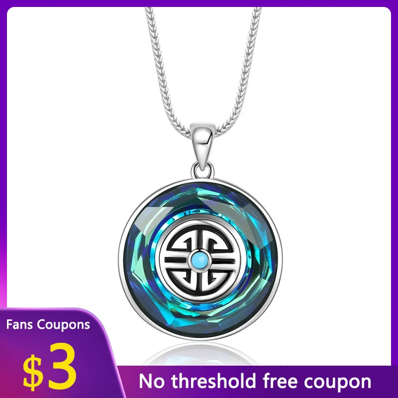 

Ожерелье LYNACCS из серебра 925 пробы с подвеской-надписью