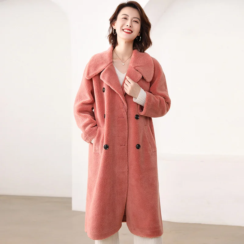 Женское пальто с плюшевым мишкой роскошная куртка оверсайз из искусственного