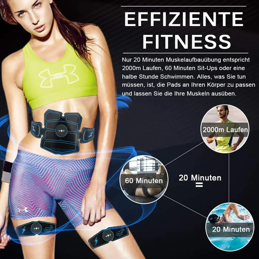 8 шт. беспроводной тренажер для мышц умный фитнес-тренажер тренировки живота