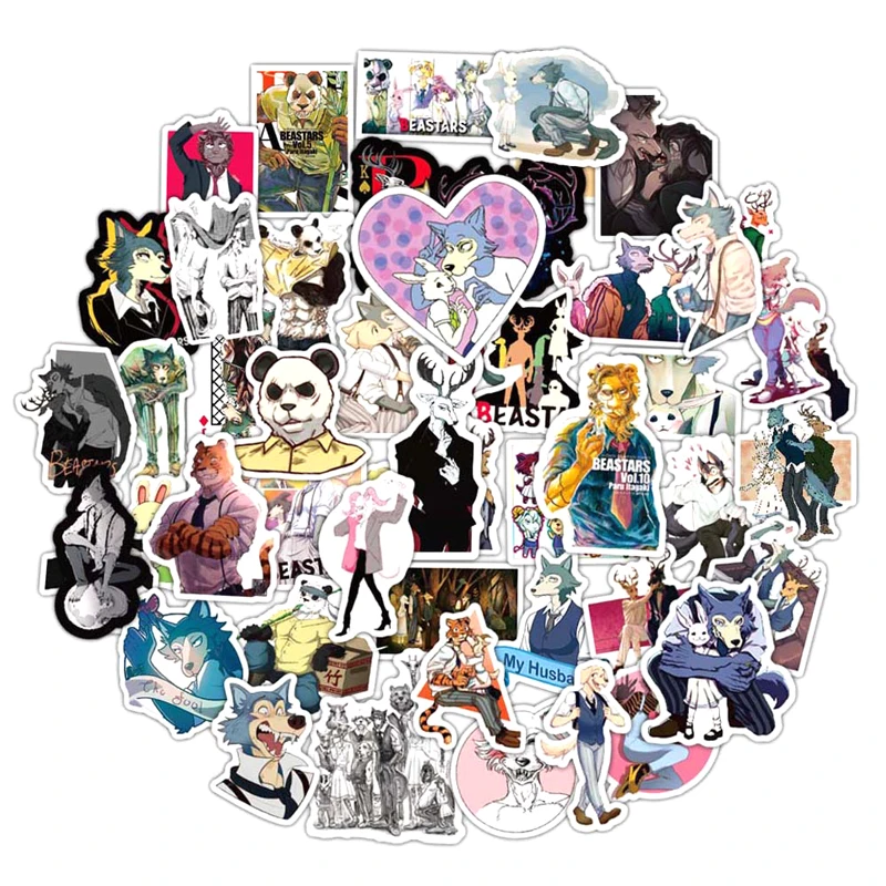 

10/30/50 шт./компл. аниме BEASTARS Мультяшные наклейки для багажа подарок ноутбук шлем компьютер Холодильник Скейтборд багажник