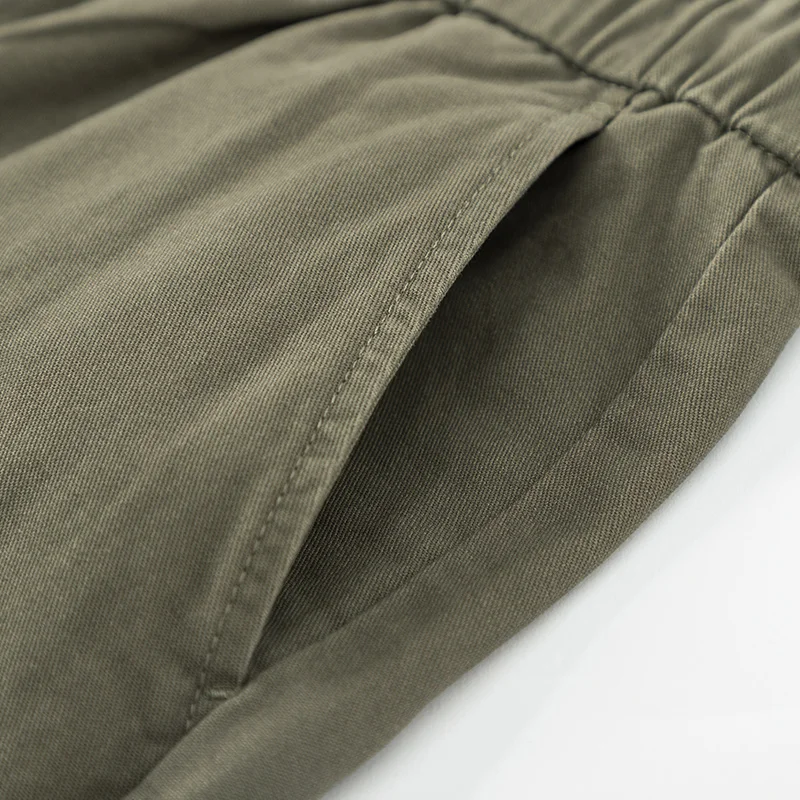 Брюки SEMIR мужские с поясом на резинке повседневные модные штаны завязками весна