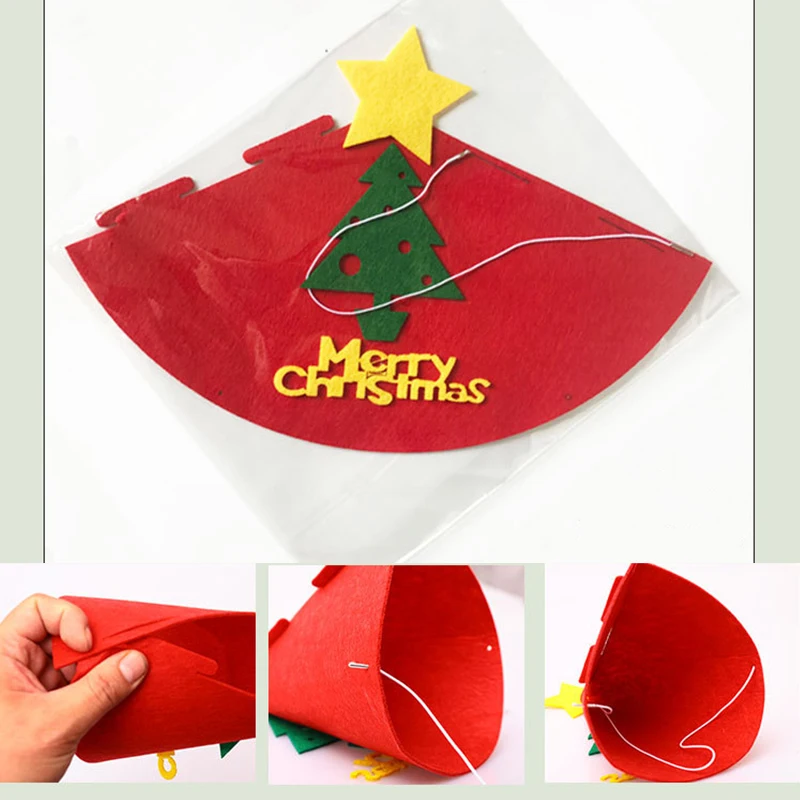 Рождественская Детская шапка сделай сам детская с изображением Санты оленя