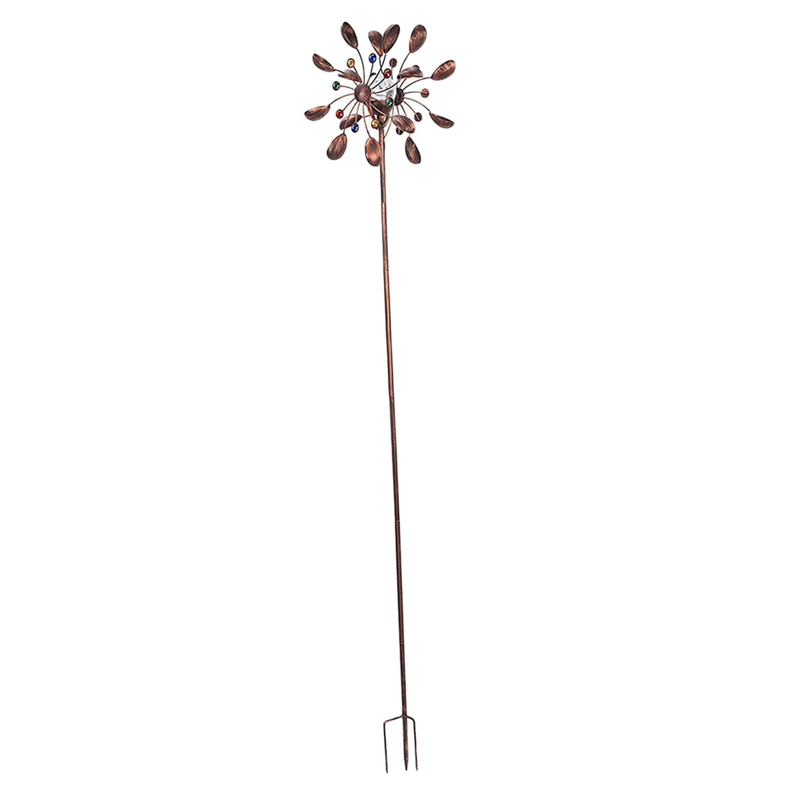 

Solar Powered LED Wind Spinner with Lights Yard Windmill Garden Stake Decor