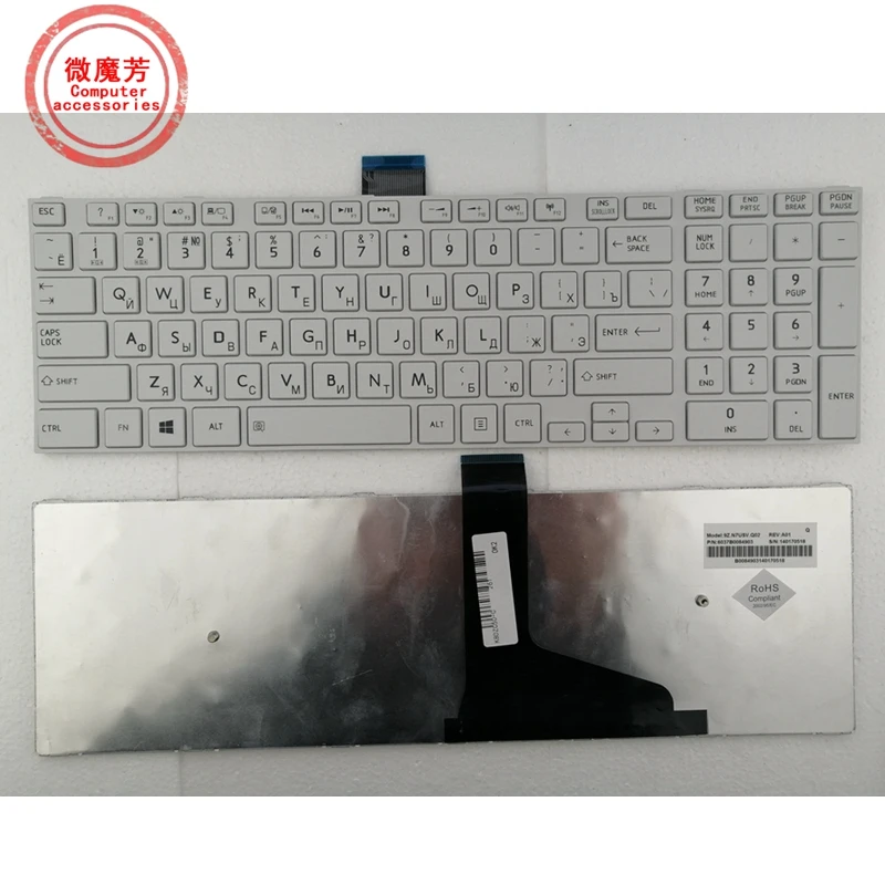 Новая русская клавиатура для Toshiba Satellite C50 C50D A A506 C55 C55T C55D RU|ru keyboard|for toshibatoshiba satellite c50