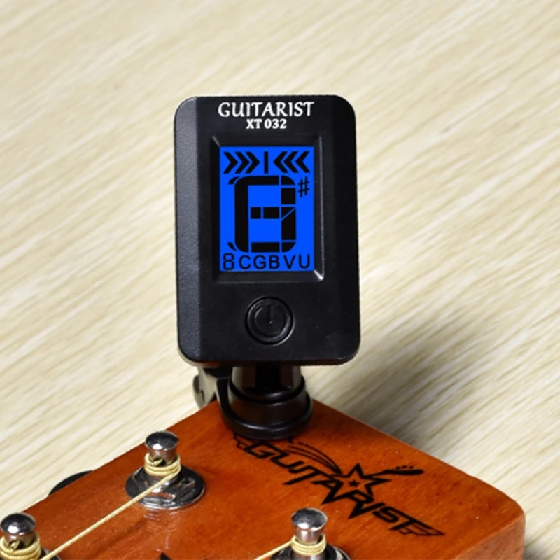 

Professional LCD Display Screen Rotatable Clip-on Bass Violin Ukule Guitar Tuner 87HF