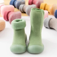 children anti slip toddler shoes baby winter warm non slip floor sock shoes newborn unisex rubber sole indoor socks