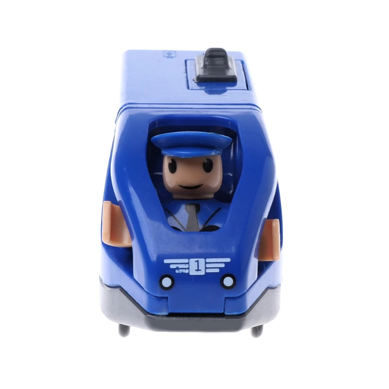 Электронный поезд игрушечный автомобиль магнитный деревянный слот литый под