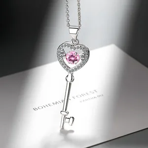 Цепочка Женская на ключицы, с геометрическим рисунком сердца