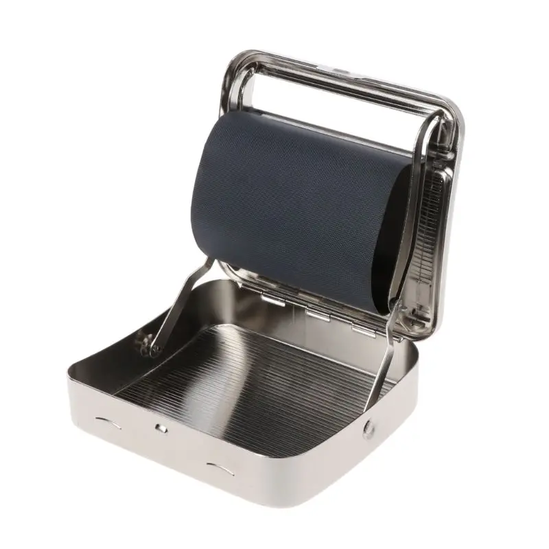 

Modern Style 70mm Metal Automatic Cigarette Tobacco Smoking Rolling Machine Roller Box Fast Convenient Roll Cigarettes Gift Save