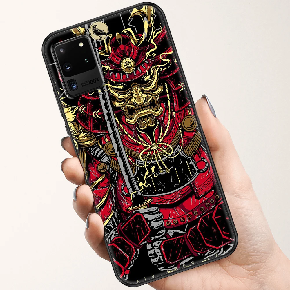 Чехол для Samsung Galaxy Note 4 8 9 10 20 S8 S9 S10 S10E S20 Plus UITRA с японской маской |