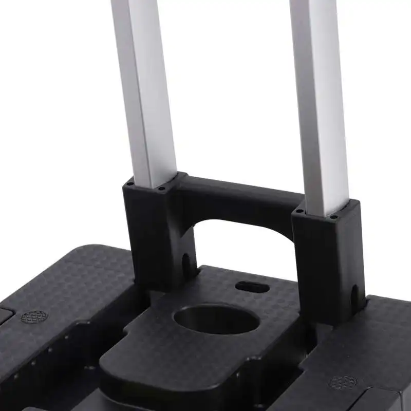 

Folding Trolley Hand Truck for Loading with 2 Wheels Black Hand Trolley