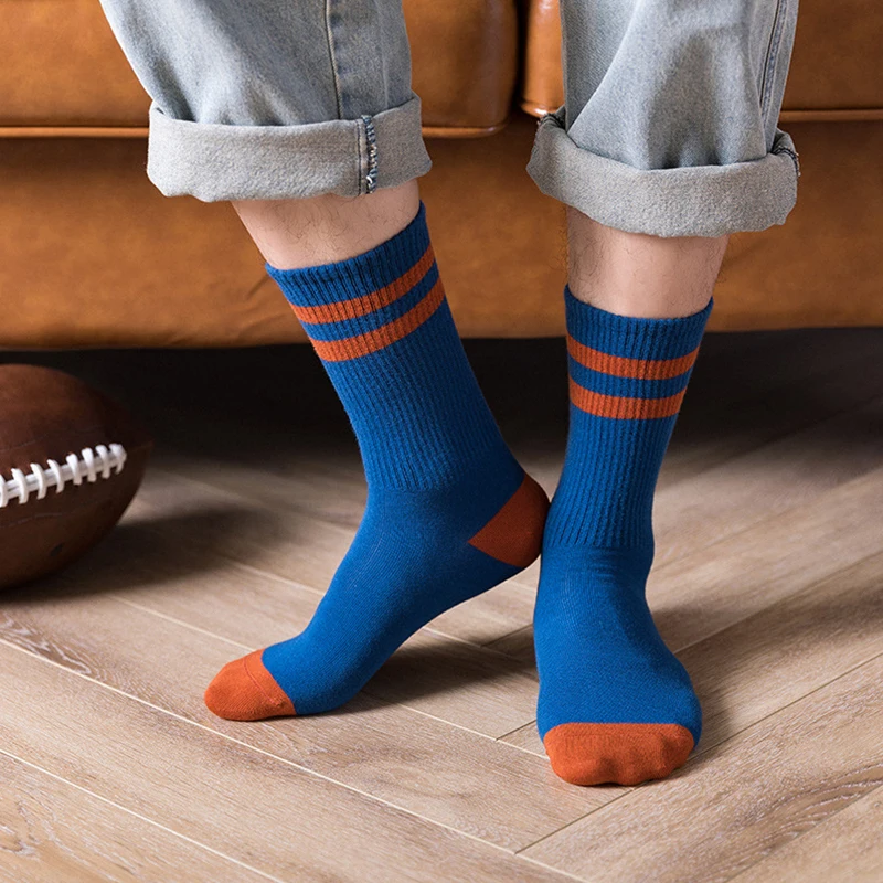 Носки мужские для баскетбола, хлопок, с подогревом, скейтборд, забавные Оригинальные подарки, одежда для зимы