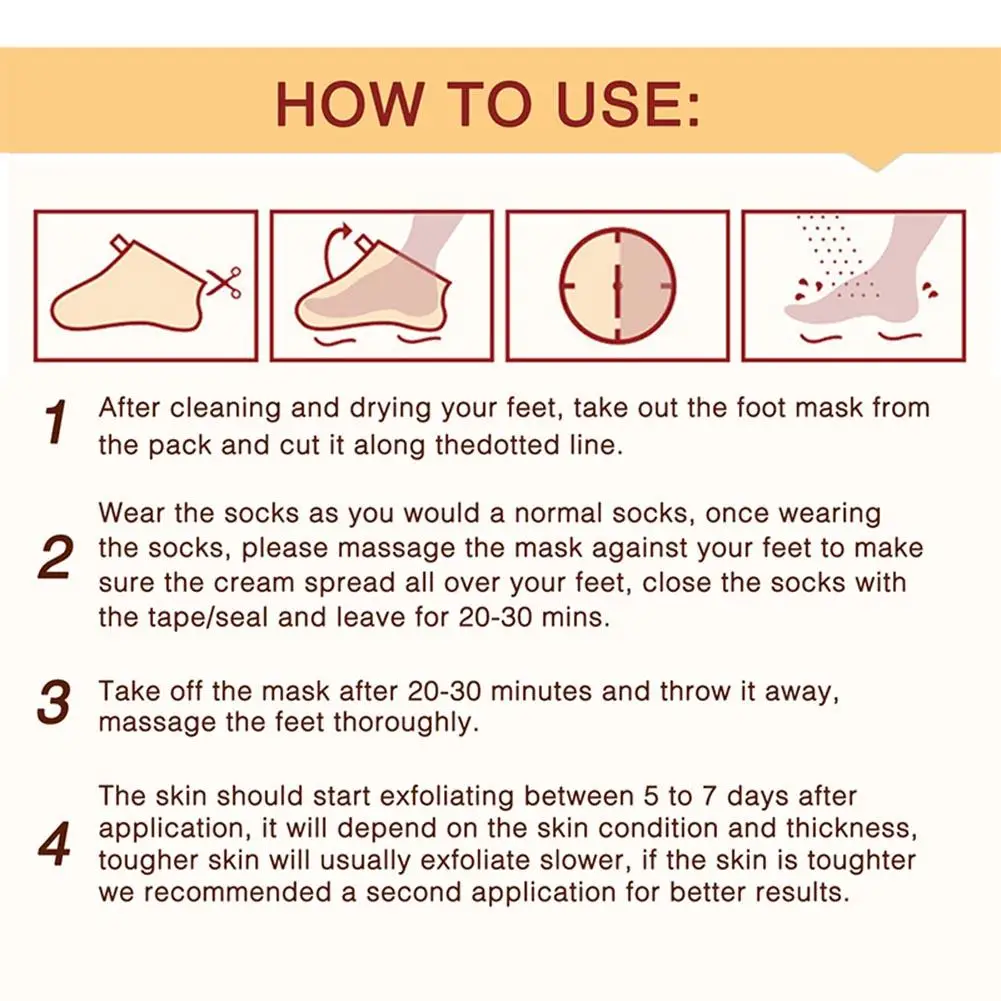 2 шт./пакет Лаванда увлажняющая маска для ног пленка отшелушивающая белая