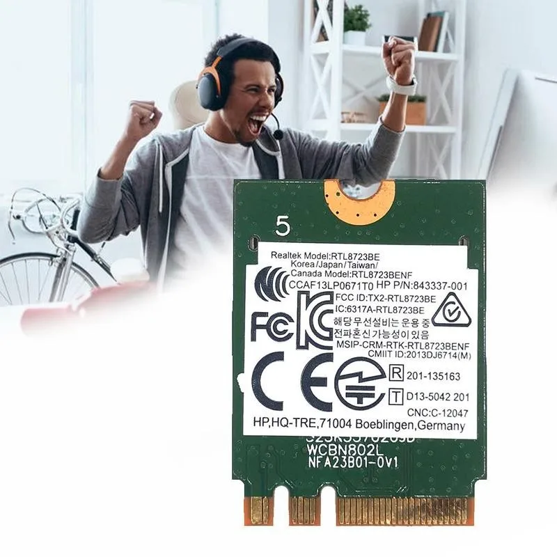 Беспроводной адаптер для Realtek RTL8723BE 802.11N WiFi SPS карта 4 0 NGFF 843338 001 Bluetooth 300 Мбит/с