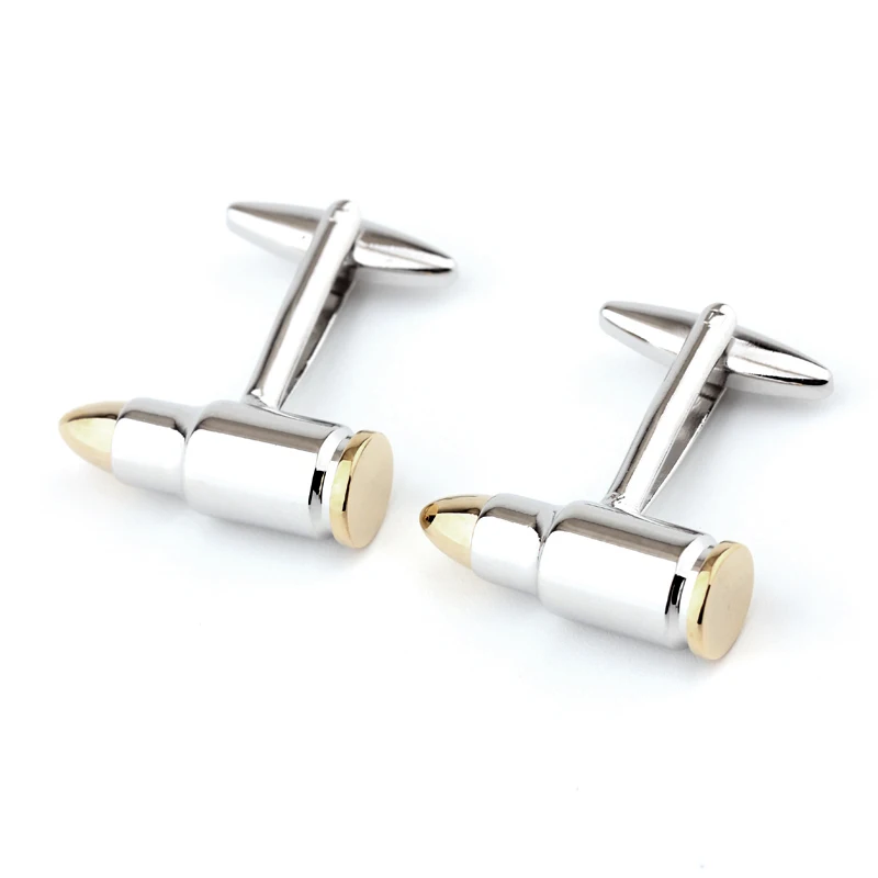 Double color bullet cufflinks men's fashion personality shirts high-grade garment accessories | Украшения и аксессуары