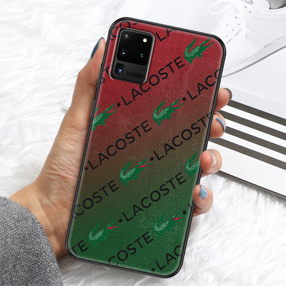 

Fashion Brand LACOETEs Phone case For Samsung Galaxy Note 4 8 9 10 20 S8 S9 S10 S10E S20 Plus UITRA Ultra black fashion shell