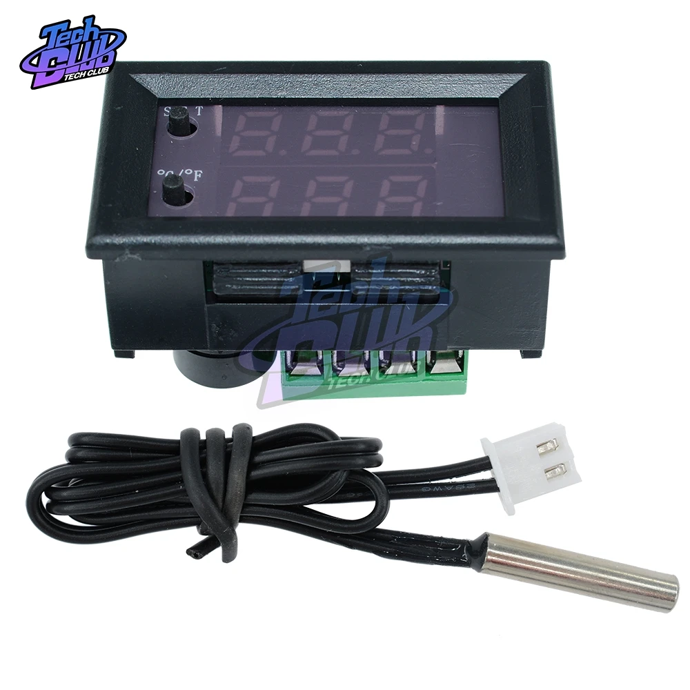 W1209 DC 12 В светодиодный цифровой термостат для контроля температуры NTC датчик W1209WK