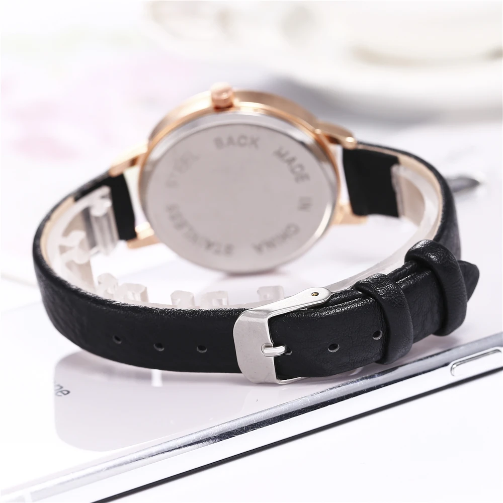 

Ladies Quartz watch Ladies creative Equinox flower graduated personality Ladies casual watch Female fashion Watch Gift For Grir