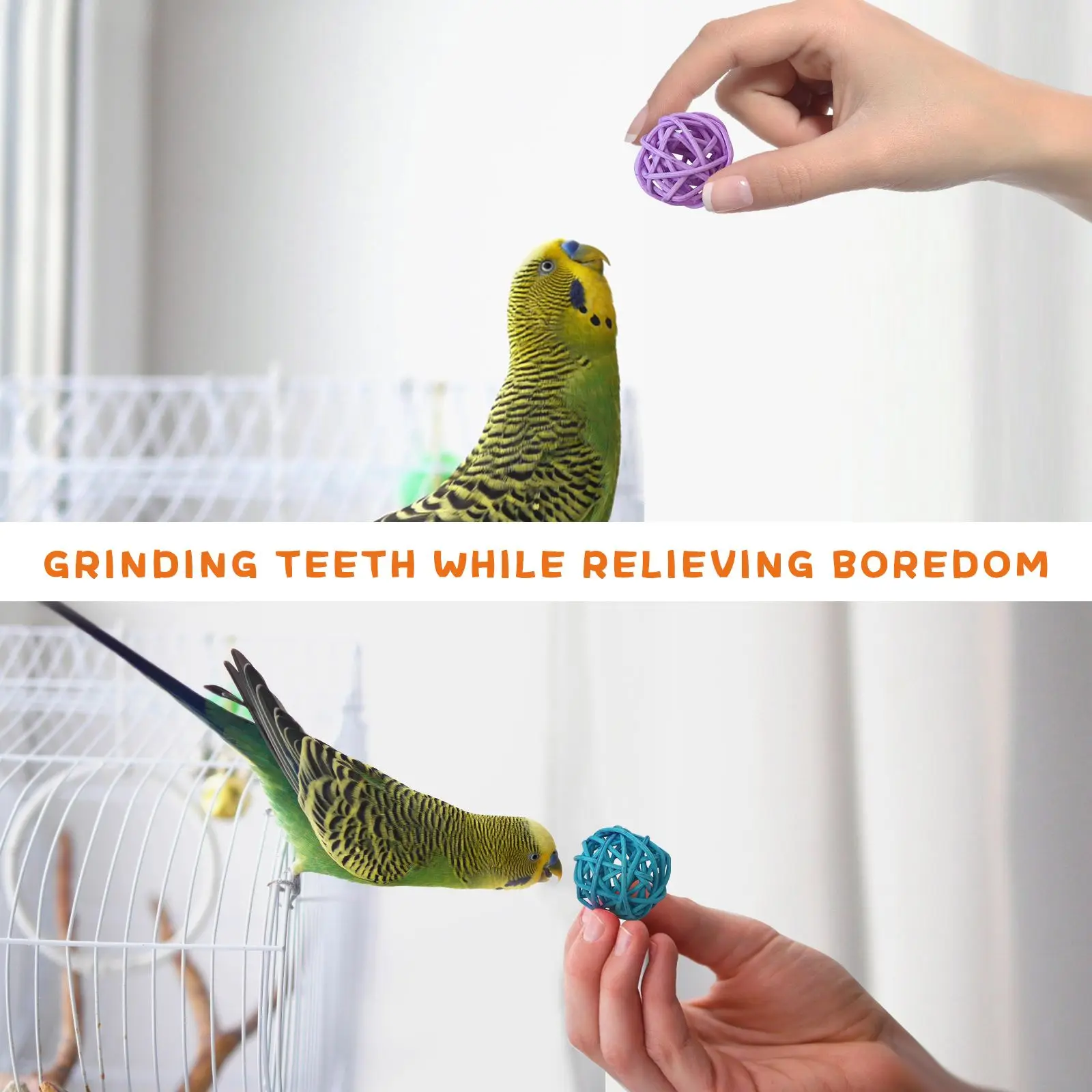 10 шт. ивы шар из ротанга шарики жевательные игрушки для птиц попугаев птичья