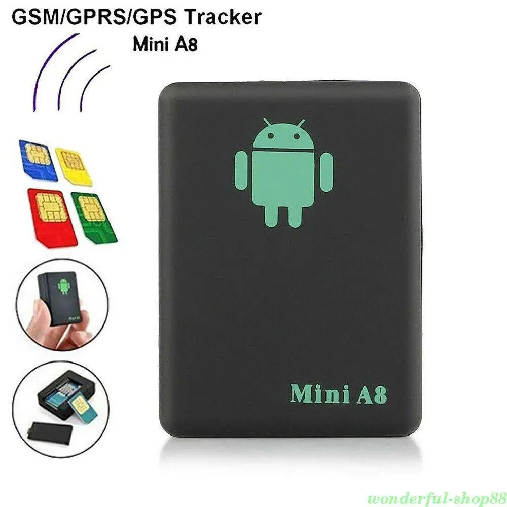 A8 Мини GSM/GPRS трекер в реальном времени GSM GPRS устройство слежения с кнопкой SOS для