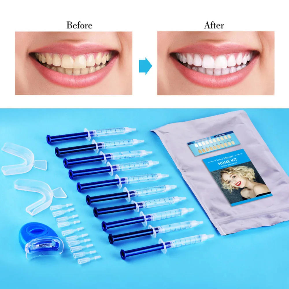 Wholesale LED Light Teeth Whitening Tooth Gel Whitener Bright White Teeth for Personal Dental Treatment Health Oral Care Dentist
