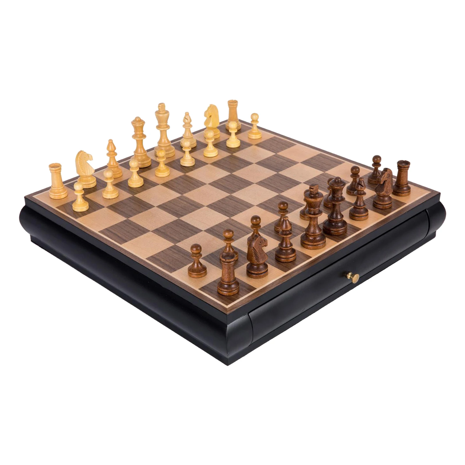 

Wooden Chess Set (Chess Pieces Included) Wooden Games for Kids and Adults Wooden Table Game for Family Fun