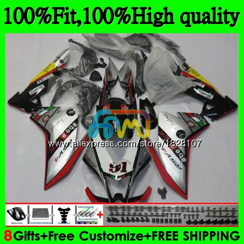 

Injection For Aprilia RSV1000RR RSV1000 09 10 11 12 13 15 80BS.45 RSV 1000 R 1000R 2009 2010 2012 Red silvery 2013 2015 Fairing