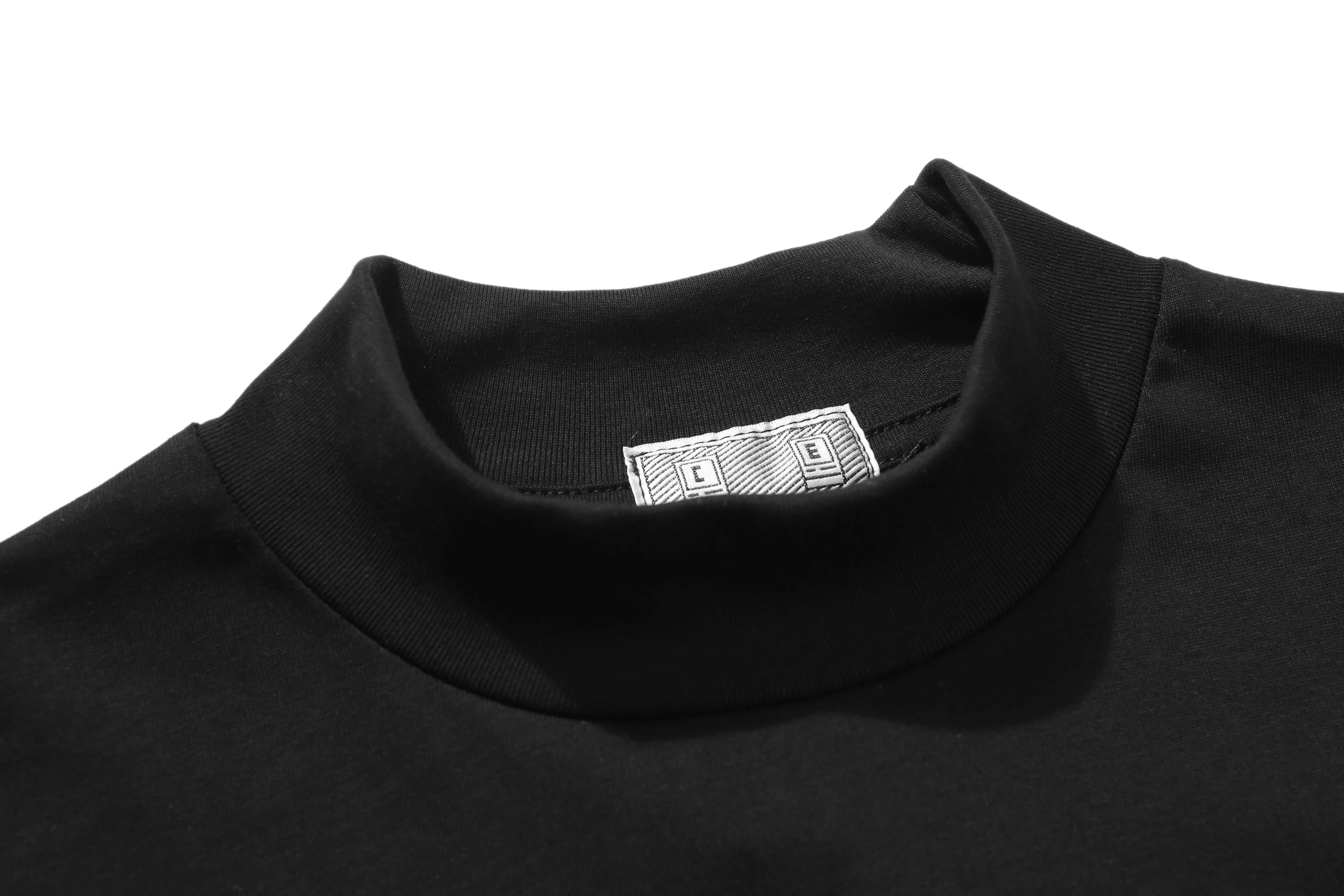 

2021 Fashion Men and Women Trend All-match High Street Rubik's Cube Small High-neck Fashion Tailored Short-sleeved T-shirt