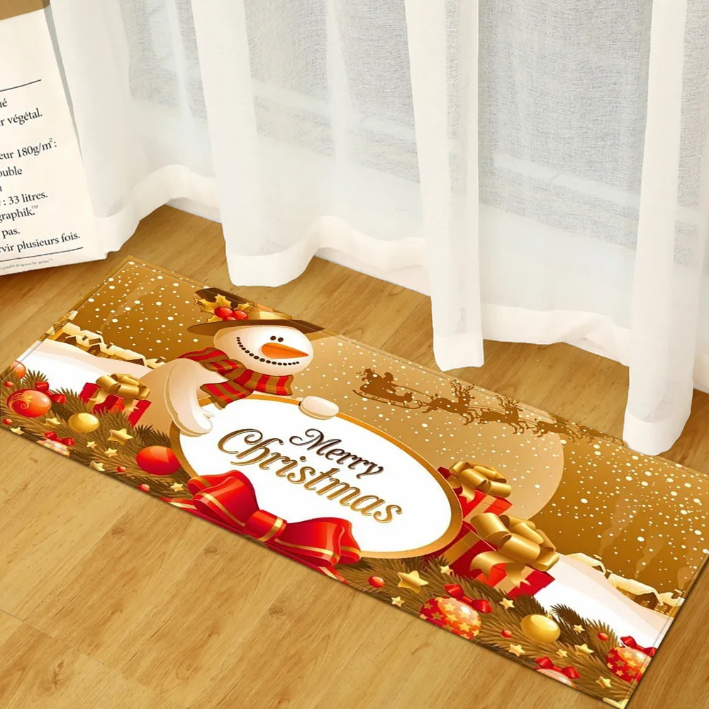 Коврик для кухни Придверный коврик Рождественское украшение дома искусственные