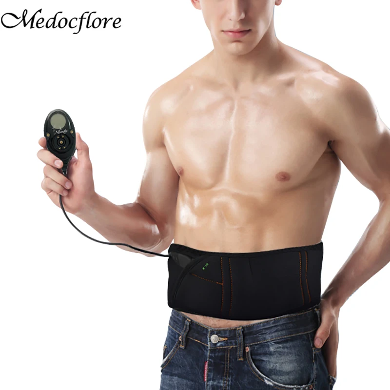 EMS мышечный Стимулятор вибрации Брюшной Массажер для похудения живота плавления