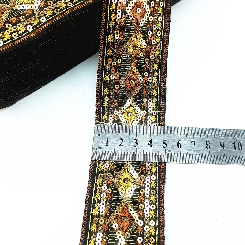 Лента-аппликатор для шитья с блестками 1 ярд | Дом и сад