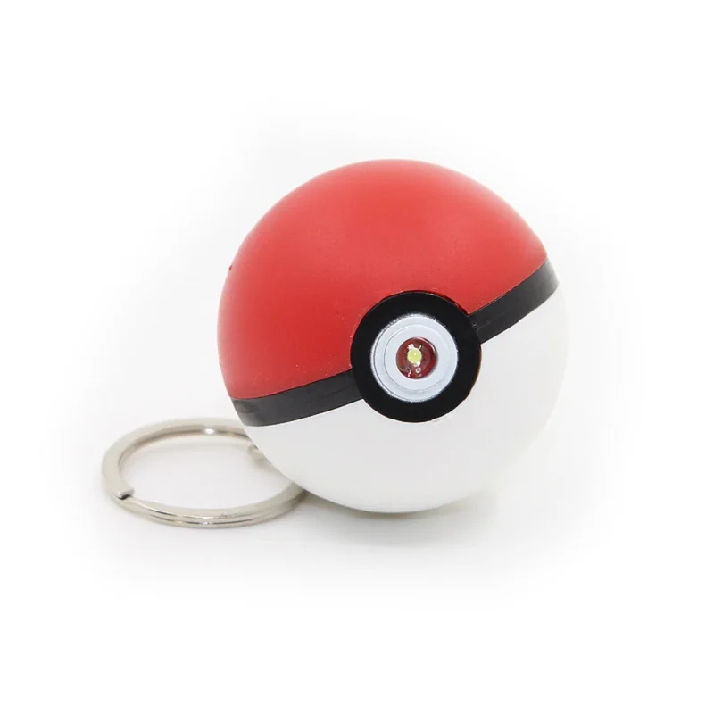 Pokemon Toys Pet Elf Ball Pokemon Ball светодиодный блестящий брелок Подвеска маленькие подарки