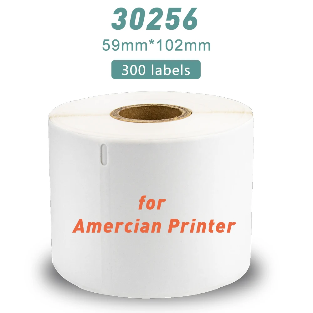 

Thermal Paper Roll Shipping Label 30256 White Paper Label Sticker LW30256 Compatible Dymo Labeling Machine Labelwriter 450 DUO
