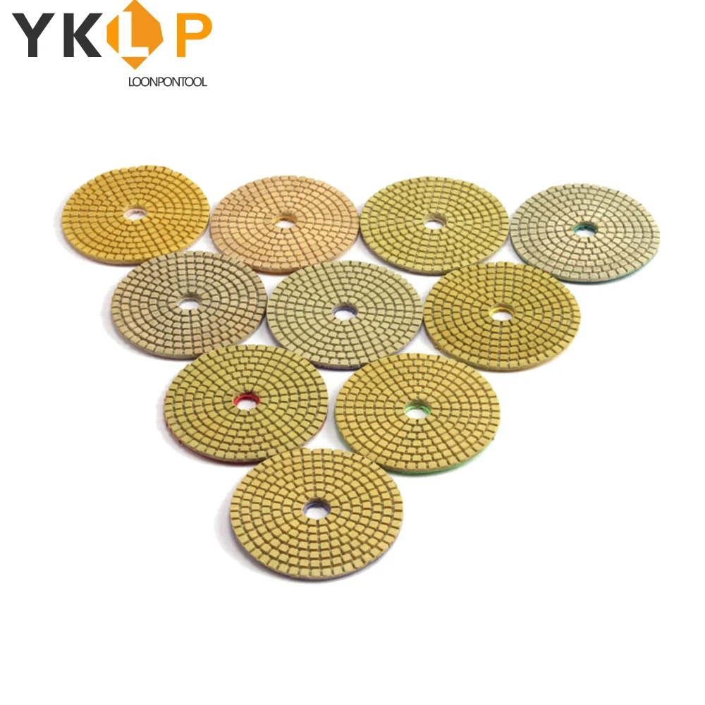 10 шт. 75 мм Алмазный полировальный диск полировки для гранитного камня