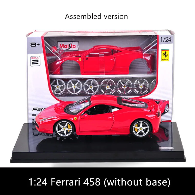 458 Maisto 1:24 La Ferrari 8 стилей Ferrari Сборная модель автомобиля из сплава в сборе DIY игрушка инструмент Мальчик Игрушка Подарочная коллекция - Цвет: 458